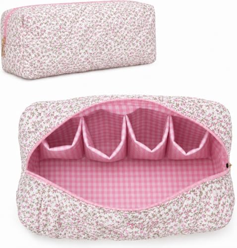 PFUTURE Hair Tools Travel Bag for Dyson Airwrap & Shark FlexStyle, Cute Floral Hair Styling Tools Organizer Case for Travel & Storage