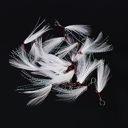 Weituoli lodestar Fishing Rigs, 20Packs (1 bag) Freshwater Saltwater Beach Fish Skin Feather Bait Rigs