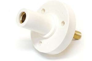 MARINCO POWER PRODUCTS Marinco CLMFRS-BX CLM Cam Type, Mini Panel Mount, 150 Amp, 600 Volt, 3/4" threaded stud, Female - White (B)