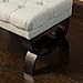 Great Deal Furniture Colette Tufted Light Brown Fabric Ottoman Bench