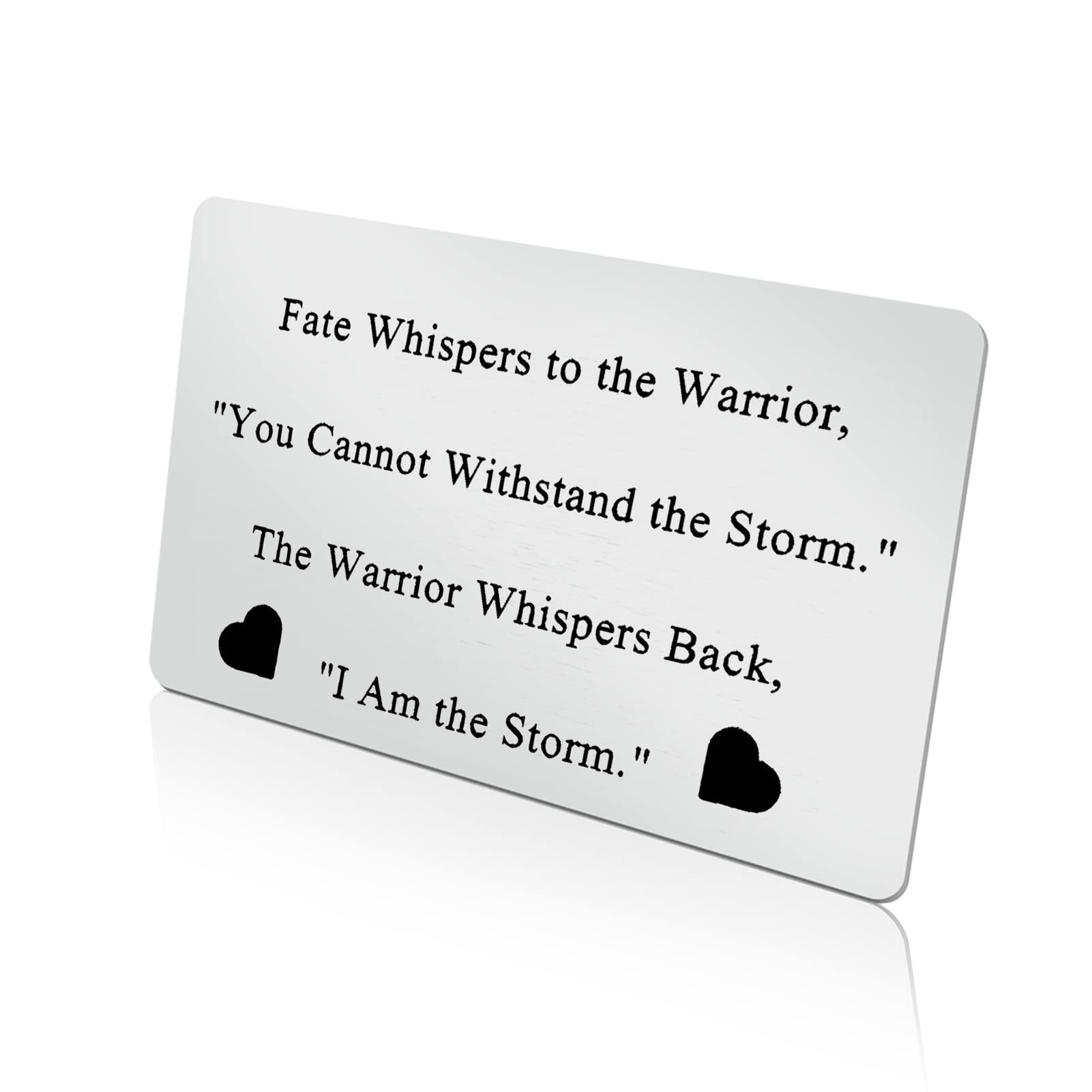 Inspirational Gifts for Men Women Engraved Wallet Insert Card with Motivational Quotes Graduation Gifts Christmas Birthday Gifts Encouragement Gifts for Friends Family