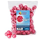 Gumballs in Bulk – Pink Gumballs for Candy Buffet – Shimmer Gumballs 1 Inch – Bulk Candy 2 LB