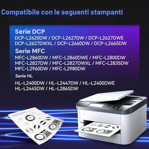 ZIPRINT TN2510 TN2510XL TN-2510 XL Compatible Toner for Brother MFC-L2800DW MFC-L2827DW HL-L2400DWE MFC-L2860DWE MFC-L2827DWXL MFC-L2835DW DCP-L2665DW DCP-L2620DW HL-L2445DW DCP-L2665DW DCP-L2620DW HL-L2445DW DCP-L2665DW 60DW 60DW (2-pack