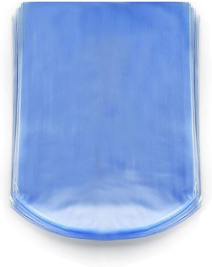 OYOY Round 100 PCS 4" x 6" Odorless PVC Clear End Shrink Wrap Bags for Soaps, Bottles, Bath Bombs Packaging, Gift Baskets, DIY Handmade Crafts Bags, Round Use Better!