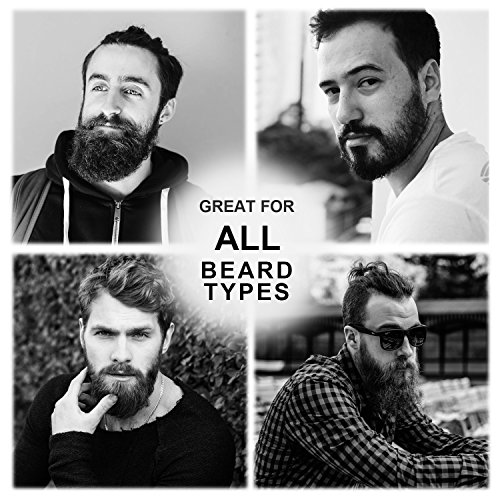 BFWood Beard Brush with Boar Bristle and Comb Set - Military Style Perfect Gift Set