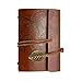 Leather Writing Journal Diary Notebook, Alloyseed A6 Vintage PU Leather Cover Loose Leaf Journals Sketchbook Travel to Write in, Unlined Paper, 6 Inches, (Brown)