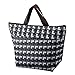 Lunch Box Bags, Oxford Cloth Aluminum Foil Insulated Zip Cooler Tote Bag Portable Aluminum Film Pack Lunch Box Package (Gray Plaid)