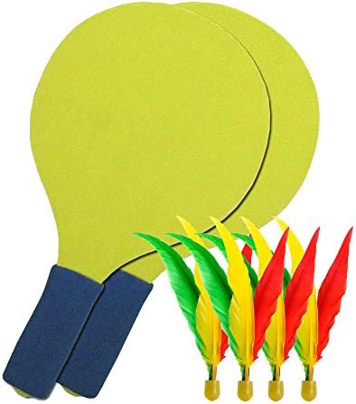 Lonzoth | The World's Easiest Racket Game | An Indoor Outdoor Year-Round Fun Racquet Game for Boys, Girls, and People of All Ages (Yellow)
