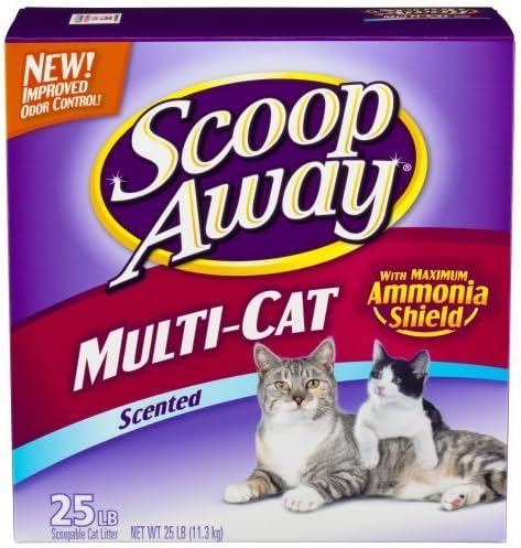 Scoop Away Multi-Cat, Scented Cat Litter, 25 Pound Carton by Scoop Away