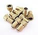 Yueton 10pcs Copper Presta to Schrader Converter Car Valve Adapter Bicycle Bike Tube Pump Air Compressor Tools
