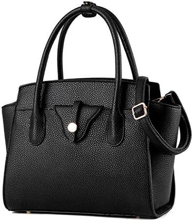 Flake Rain Women's European Trend Pure Color Sling Bag Shoulder Bag(Black)