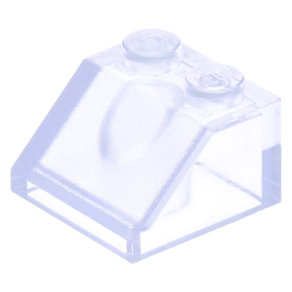 LEGO City 3039 Roof Bricks with 2x 2 Knobs 45° Transparent Clear Pack of 100