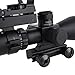 Beileshi 3-in-1 Useful 2.5-10x40 Tactical Rifle Scope Dual Illuminated Mil-dot with Red Laser w/ Rail Mount & 4 Reticle Green / Red Dot Sight