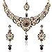 Dancing Girl Indian Jewelry for Women Kundan Jewelry Set for Wedding with Indian Earrings (Purple)