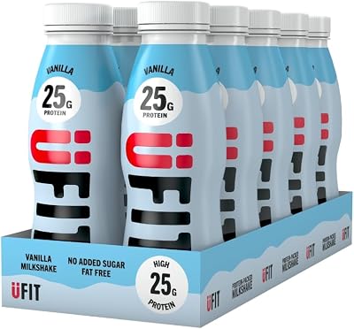 UFIT 25g Protein Shake Vanilla Ready to Drink 10 x 330 ml Fat Free