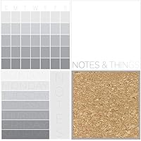 WallPops WPE2819 Mondrian Organization Kit Wall Decals, Gray