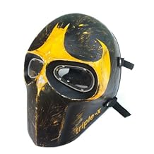 Batman Airsoft Máscara Ejército de dos BB Pistola Pintura Ball Máscara DJ al aire última intervensión Equipo de protección de Cosplay