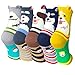 Amandir 5 Pairs Womens Cute Animal Painting Art Crew Socks, Funny Cotton Socks