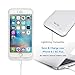 iPhone 6S Plus / 6 Plus (not for iPhone 6 / 6s) Battery Case Charger [Extra Bonus-Tempered Glass Screen Protector], i.VALUX 6800mAh External Battery Backup Protective Charger Case (White)