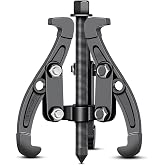 BELOMI 3 Jaw Inner Bearing Puller, Pilot Bearing Gear Puller for Auto with Reversible Jaws, Heavy Duty Gear Extractor Tool for Automotive Wheel, Pulling Kit for Motorcycle Car SUV (8 inch)