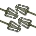 DYZD Molle Web Dominators with Elastic String, Durable Tactical Strap Management Tool, Backpack Accessories, Tactical Gear Clip, Multipurpose Fastener (OD Green, 4PCS)