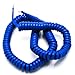 Telephone Cord Handset Curly - Phone Color Classic Blue 15ft - Works on virtually all Trimline Phones and Princess Telephones - Landline Telephone Accessory iSoHo Phones