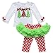 iiniim Baby Girl's Christmas Tree Top Shirt + Polka Dots Tutu Leggings Outfit