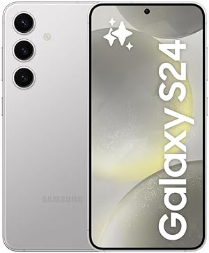 Samsung Galaxy S24 AI Smartphone, Android-Handy ohne Vertrag, 8 GB RAM, 256 GB Speicher, 50-MP-Kamera, Lange Akkulaufzeit, Marble Gray, 3 Jahre Herstellergarantie