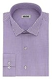 Kenneth Cole Unlisted Men's Slim Fit Check Spread Collar Dress Shirt