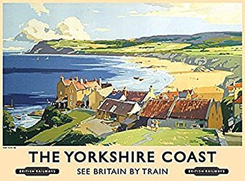 Yorkshire Coast small metal sign (og 2015)