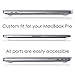 HDE Clear Plastic Hard Shell Case for MacBook Pro 15 Inch Touch Bar (2016,2017,2018, 2019 Release Models: A1707/A1990), Clear