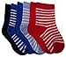 N'Ice Caps Little And Big Boys 6 Pack Crew Socks Cotton/Spandex Assortment