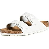 Birkenstock Men's Arizona Soft Footbed Sandals, White, 11 Medium US