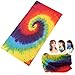 Zupro Bandana Headband Sun Protection Face Mask Balaclava Neck Gaiter Magic Scarf Headwear,for Hiking Running Cycling Yoga Fishing.Rainbow Tie Dye