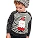 Sikye Cute Kids Boy Winter Christmas Tops Outwear Pullover Sweatshirt Warm Coat Baby Clothes Set
