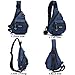 BIG SALE- DDDH Small Sling Bag Shoulder backpack Waterproof Nylon Outdoor Chest Bagpack For Men Women (blue)