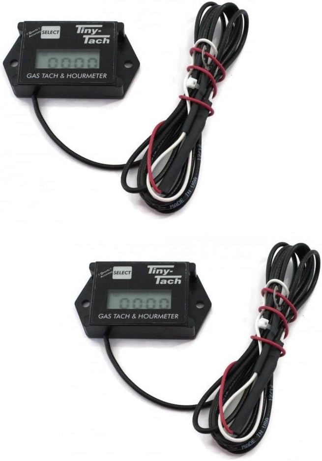 Professional Tiny Tach Hour Meter/Tachometers for RC Helicopter Heli Plane Car (2 Pack)