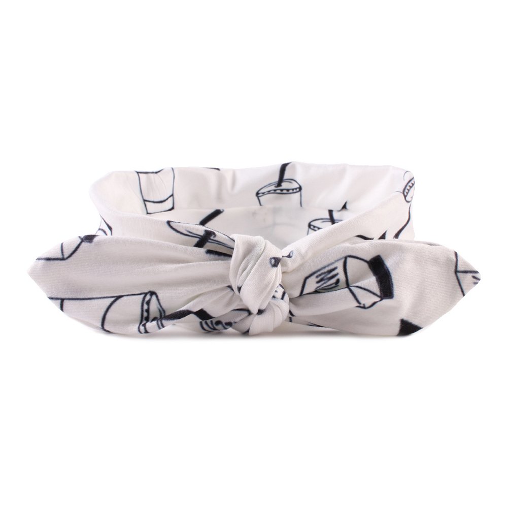 rrimin baby girl's cotton knotted adjustable hairband (multicolour) - pack of 6