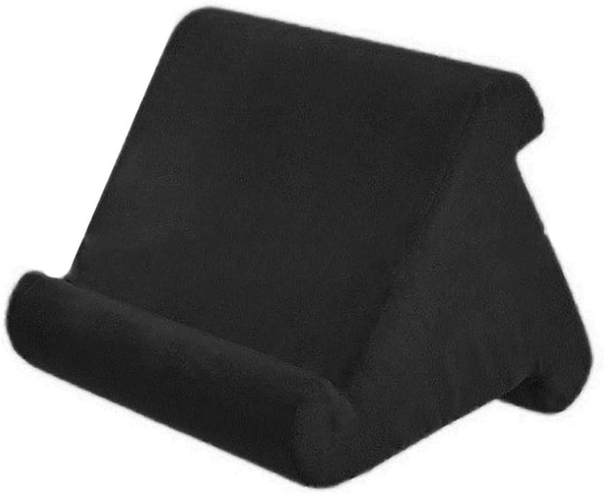 Fghuim Multi-Angle Soft Pillow Foldable Tablet Soft Pillow Lap Holder Stand Book Rest Reading Support Cushion for, Foldable Triangular, Used On Bed, Desk, Lap, Floor, Couch