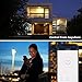 Smart Light Switch, HUGOAI Wi-Fi Smart Light Switch with Timer and Remote Control, Voice Control With Alexa, Google Home and IFTTT, Easy and Safe Installation, No Hub Required
