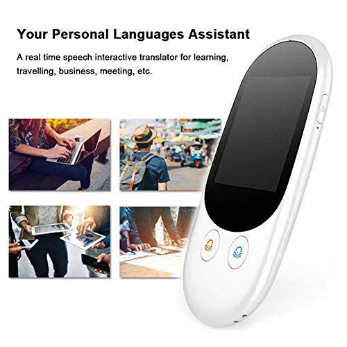Lesgos Translator Device, Smart Voice Translator 126 Languages Real Time Instant Two-Way Translation Device Smart Handheld Instant Digital Voices Translator for Traveling Work Learning Business