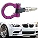 DEWHEL JDM Aluminum Track Racing Front Rear Bumper Car Accessories Auto Trailer Ring Eye Towing Tow Hook Kit Purple for BMW 1 3 5 Series X5 X6 E36 E39 E46 E82 E90 E91 E92 E93 E70 E71 Mini Cooper
