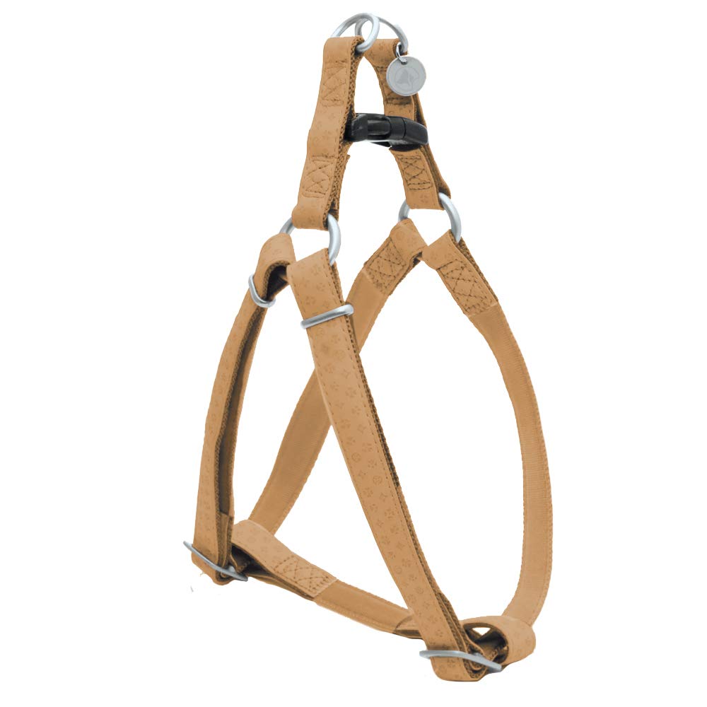 Croci My Lord Leatherette Adjustable Bib, 25-40 mm x 10 mm, Beige — image 1