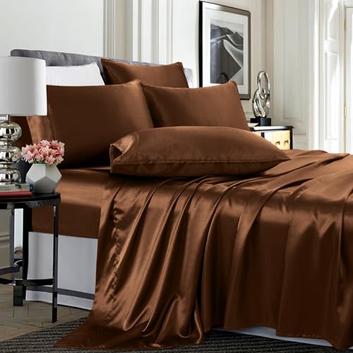 TREELY Satin Sheet Set Queen