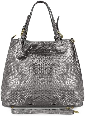 Amazon.com: Prada Vitello Phenix Leather Hobo Tote Bag Argilla