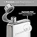Vonwulf 8oz Hip Flask and Funnel, Stainless Steel Classic Silver - Whiskey Flask Gift Set - Engraveable