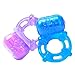 Cob Cock Ring Set Stretchy 5 Frequency Vibrating Cock Ring 2 Pack