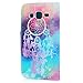 For Samsung Galaxy J3 2016 Case, Express Prime Case, Amp Prime Case, Stand Feature, Double Layer Shock Absorbing Premium Soft PU Leather Printed Book Design Wallet Cover Flip Cases, Dream Catcher