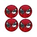 INCART Car Wheel Hub Centre Cover Stickers Original Car Tire Pack Mark Sticker Paster Fashion Style Cool Spiderman Φ5.6cm 4Pcs/set