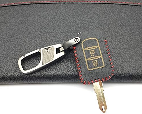 HOMGB Key Cover New Leather Car Key Case Shell Key Cover Protector for Mitsubishi ASX Outlander Lancer EX Galant Pajero 2016 2017 Car Accessorie